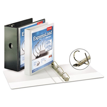 Cardinal® Expressload Clearvue Locking D-ring Binder, 3 Rings, 5" Capacity, 11 X 8.5, Black freeshipping - TVN Wholesale